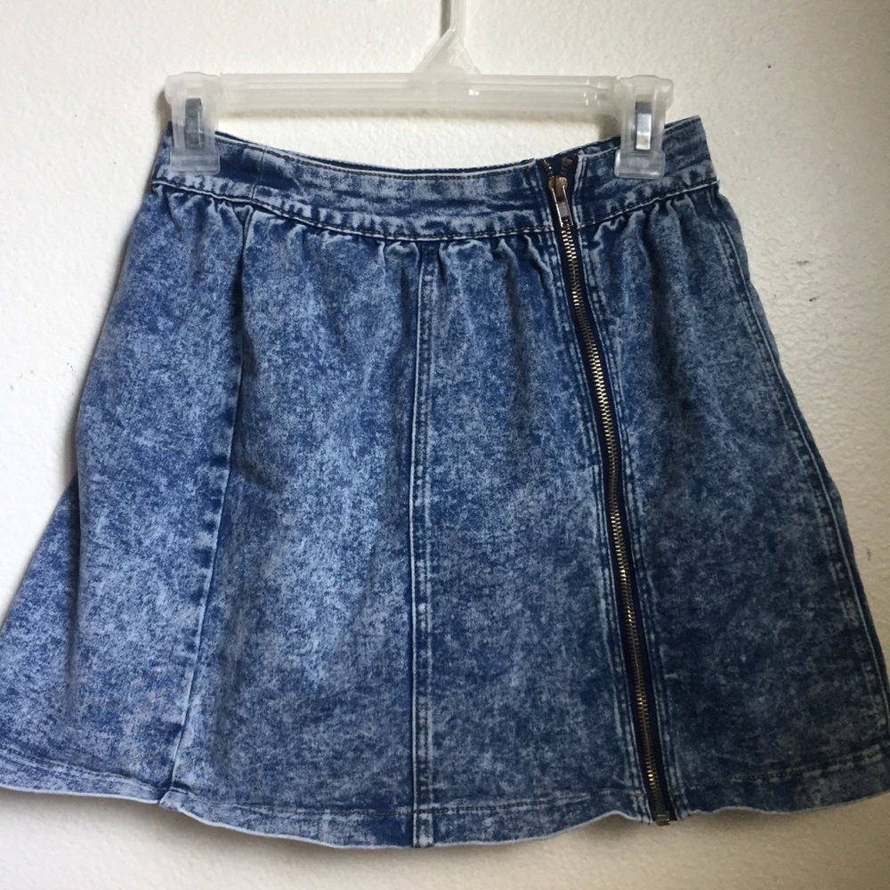 Papaya Washed denim skirt
